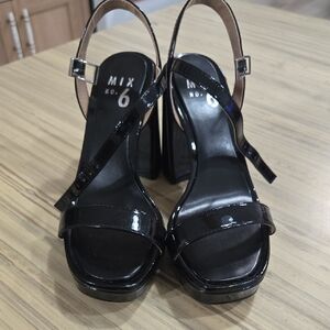 Mix No. 6 Glossy Black Heels